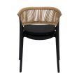 Kick tuinstoel Coco - Zwart/Beige