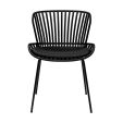 Set van 6 Kick tuinstoel Lot - Zwart