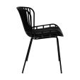 Set van 6 Kick tuinstoel Lot - Zwart