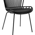 Set van 6 Kick tuinstoel Lot - Zwart