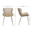 Set van 4 Kick tuinstoel Lot - Beige