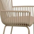 Set van 6 Kick tuinstoel Otis - Beige