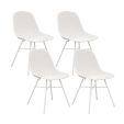 Set van 4 Kick tuinstoel Sol - Wit