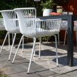Set van 4 Kick tuinstoel Otis - Wit