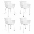 Set van 4 Kick tuinstoel Otis - Wit