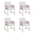 Set van 4 Kick tuinstoel Sia - Beige
