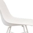 Set van 4 Kick tuinstoel Sol - Wit