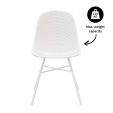 Set van 4 Kick tuinstoel Sol - Wit