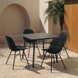 Set van 4 Kick tuinstoel Sol - Zwart