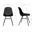 Set van 4 Kick tuinstoel Sol - Zwart
