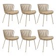 Set van 6 Kick tuinstoel Lot - Beige
