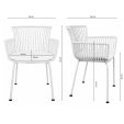 Set van 6 Kick tuinstoel Otis - Wit