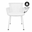 Set van 6 Kick tuinstoel Otis - Wit