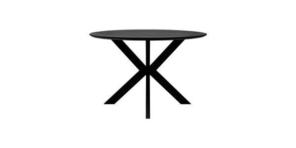 Kick eettafel Jake - 120cm - Zwart