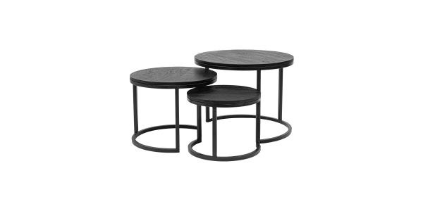 Kick salontafelset Dana - Zwart