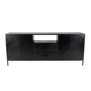 Kick dressoir Hugo hoog-75cm - Zwart