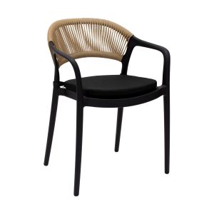 Kick tuinstoel Coco - Zwart/Beige