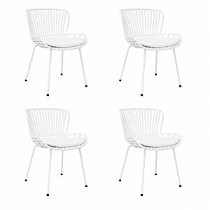 Set van 4 Kick tuinstoel Lot - Wit