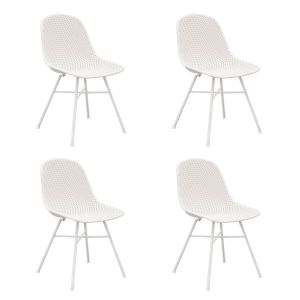 Set van 4 Kick tuinstoel Sol - Wit