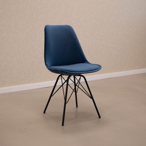 SAMPLE Kick kuipstoel Velvet - Donkerblauw