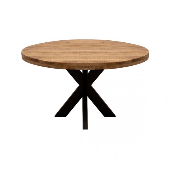 Kick eettafel Dax rond - 130cm - Mango