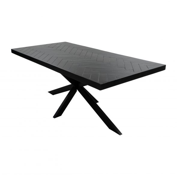 Kick eettafel Hugo - 180cm - Zwart