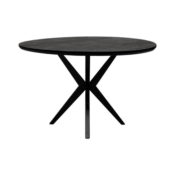 Kick eettafel Havard - 120cm - Zwart