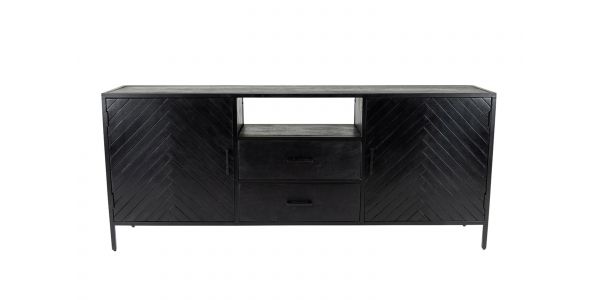 Kick dressoir Hugo hoog-75cm - Zwart