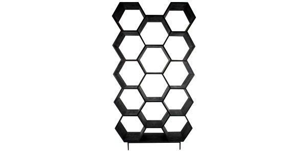 Kick open wandkast Hexagon - Antraciet