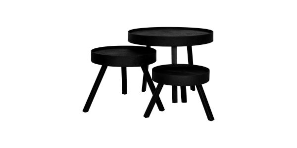 Kick salontafelset Job - Zwart