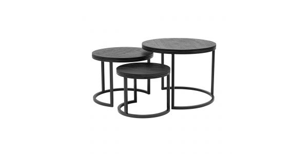 Kick salontafelset Dana - Zwart