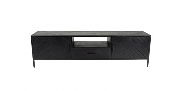 Kick TV dressoir Hugo laag-50cm - Zwart