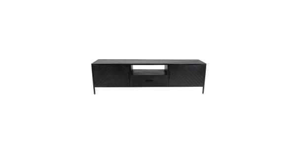 Kick TV dressoir Hugo laag-50cm - Zwart