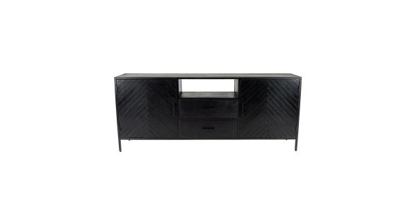 Kick dressoir Hugo hoog-75cm - Zwart