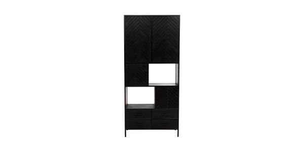 Kick Wandkast Hugo Zwart - 90 cm
