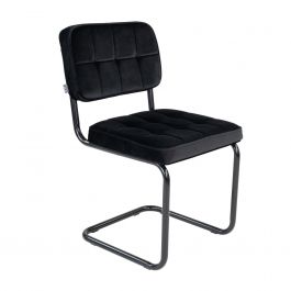 Kick buisframe stoel Ivy - Zwart