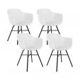 Set van 4 Kick tuinstoel Indy - Wit