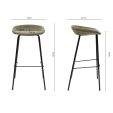 Kick barkruk Riga - 80cm - Groen