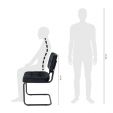 Kick buisframe stoel Ivy - Zwart