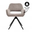 Kick draaistoel Miyo - Taupe