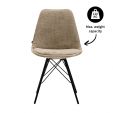 Kick eetkamerstoel Bren - Beige