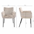 Kick eetkamerstoel Goos - Grijs/Beige