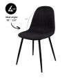 Kick eetkamerstoel Noor - Zwart