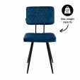 Kick eetkamerstoel Toby - Donkerblauw