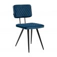Kick eetkamerstoel Toby - Donkerblauw