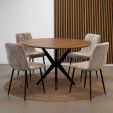 Kick eettafel Havard - 120cm - Bruin