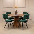 Kick eettafel Joe - 120cm - Bruin