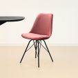 Kick kuipstoel Velvet - Roze