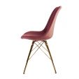 Kick kuipstoel Velvet - Roze