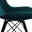 Kick kuipstoel Velvet - Blauw